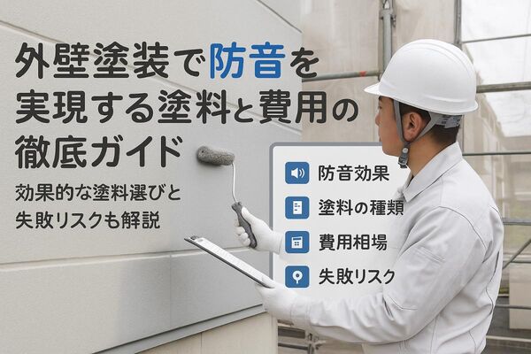06外壁塗装で防音を実現する効果的な塗料選びと費用・失敗リスク徹底ガイド