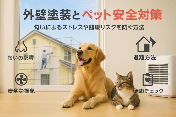 18外壁塗装 匂い ペット