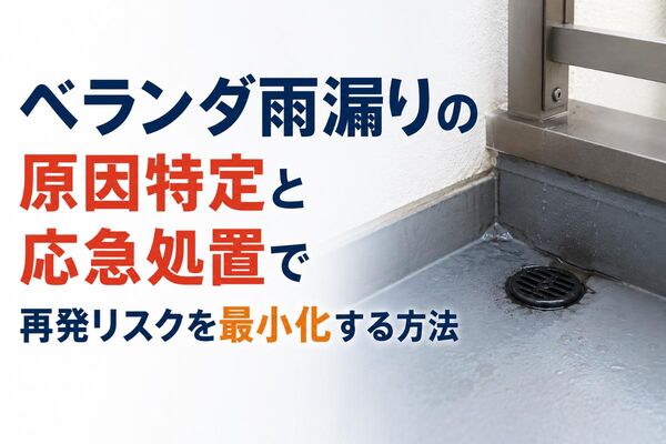 ベランダ雨漏り (1)