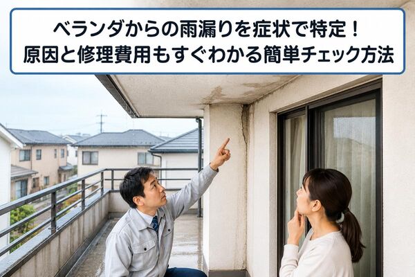 ベランダからの雨漏り