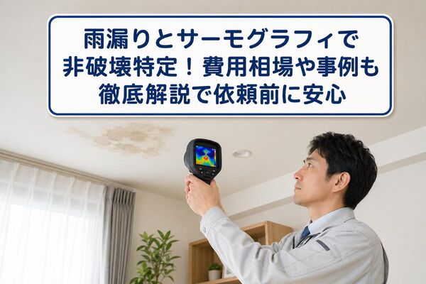 雨漏り サーモグラフィ