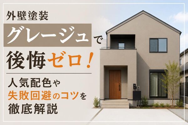 外壁塗装グレージュ