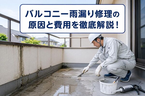 バルコニー雨漏り修理