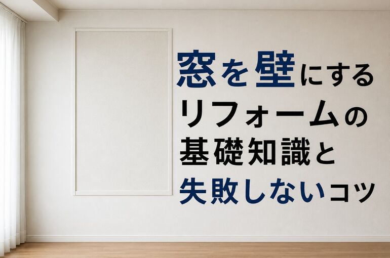 窓を壁にする リフォーム