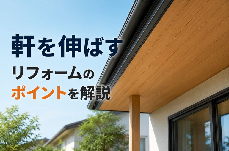 軒を伸ばす リフォーム