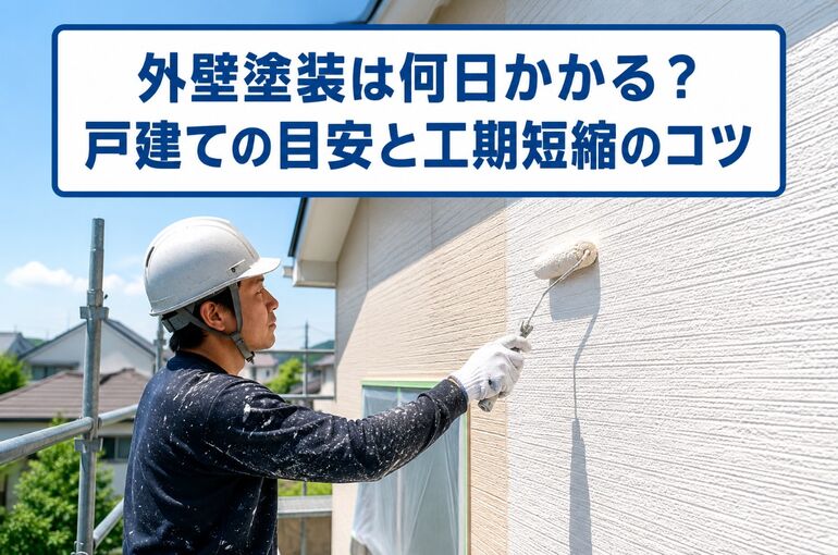 外壁塗装何日かかる