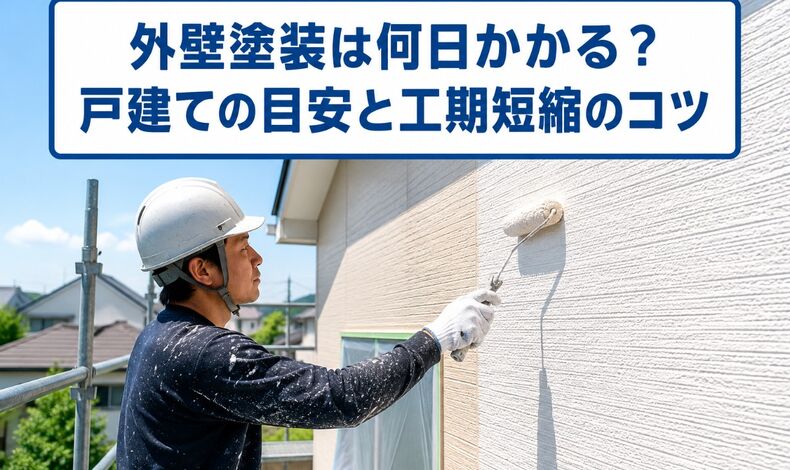 外壁塗装何日かかる