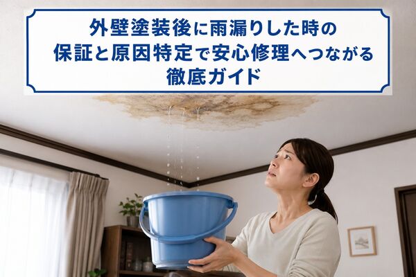 外壁塗装後に雨漏り