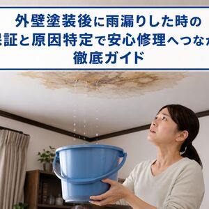 外壁塗装後に雨漏り