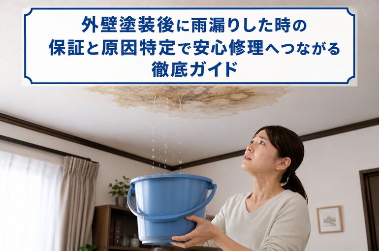 外壁塗装後に雨漏り