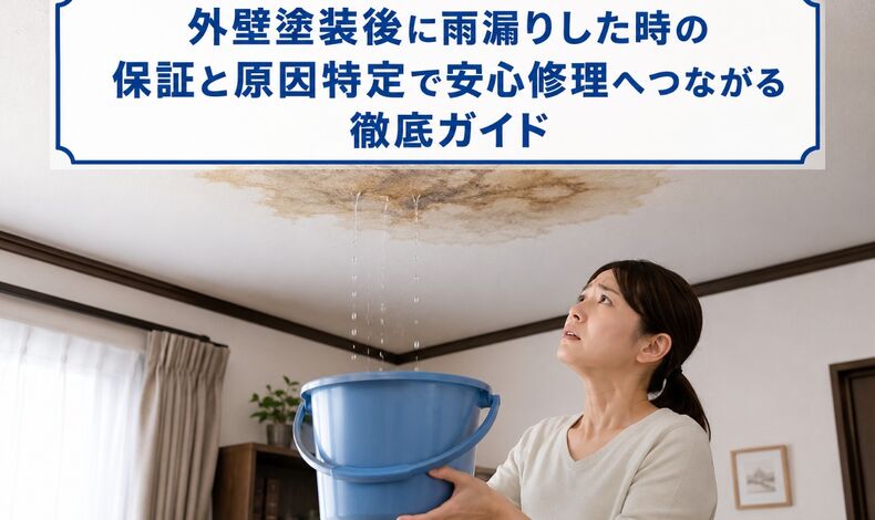 外壁塗装後に雨漏り